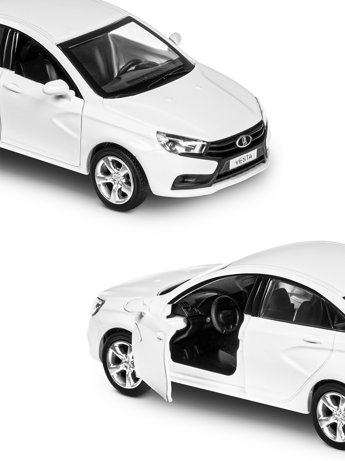 Автомобиль АВТОпанорама LADA Vesta 1:43 JB1251624 - фото 12