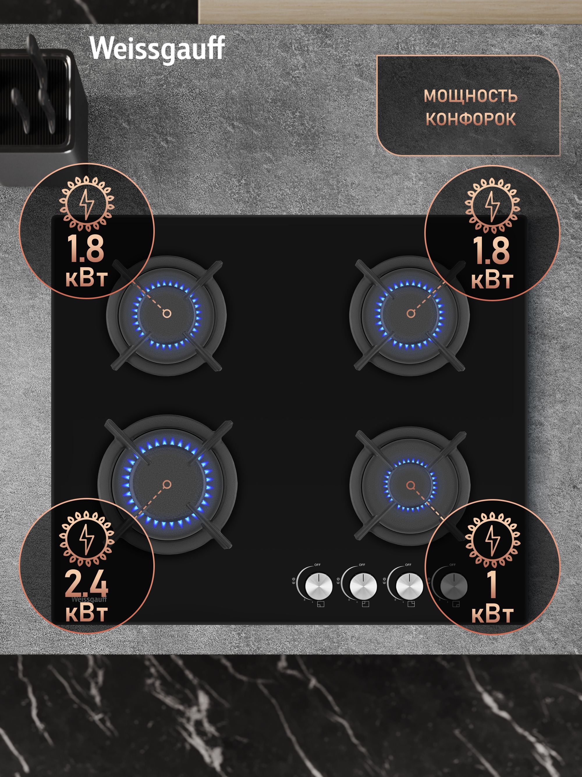 Варочная панель WEISSGAUFF 019c4ba211397504b14f486078da25b9 - фото 4