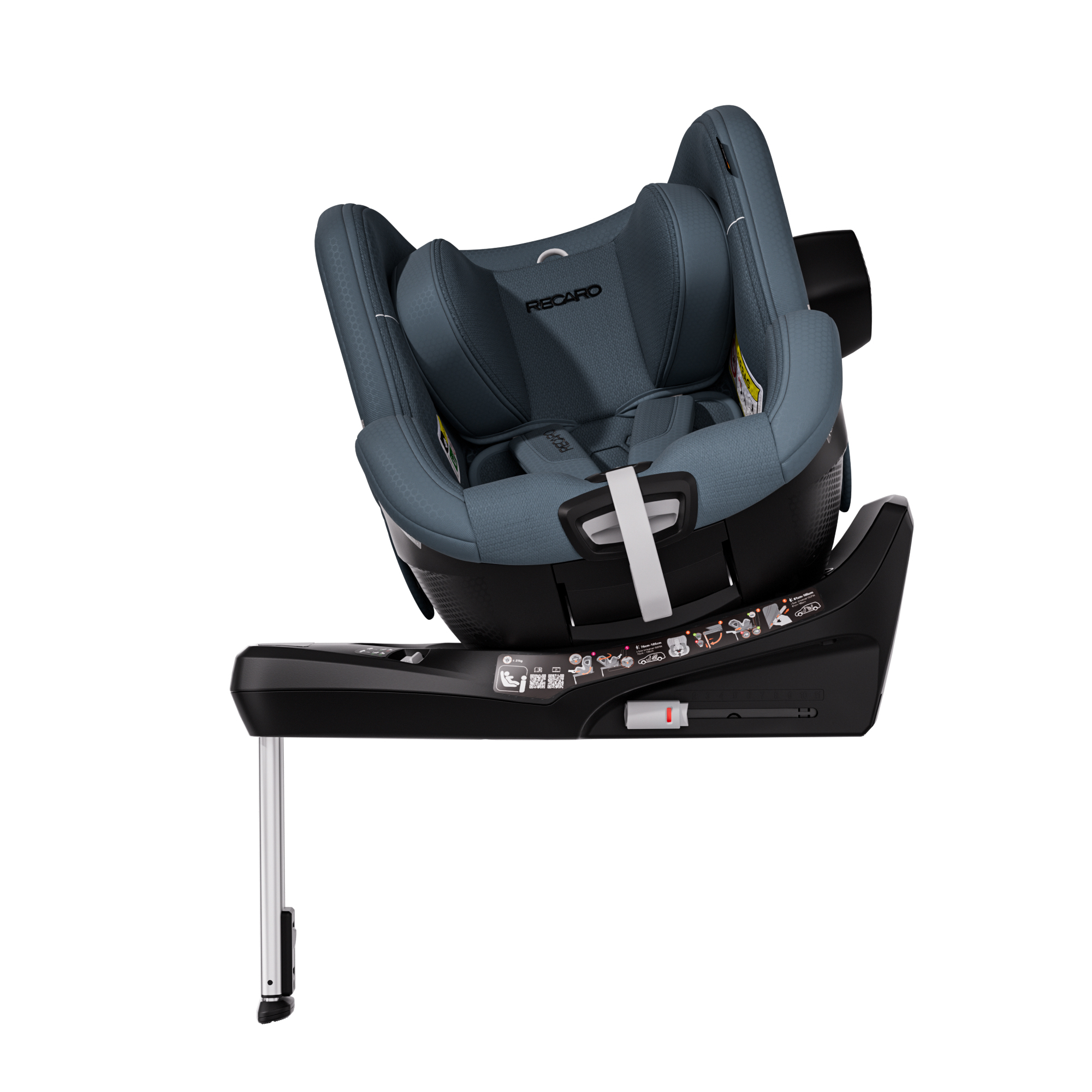 Автокресло Recaro Toron 1 Kid Isofix 0+/1 (0-18 кг) серый - фото 6