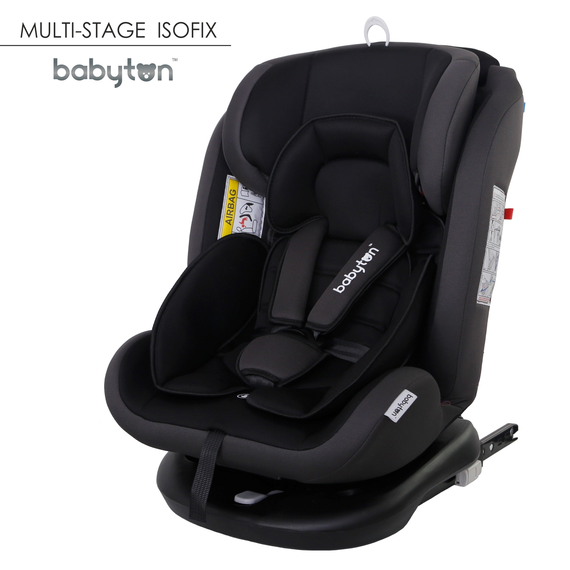 Автокресло Babyton Multi-Stage Black-Grey Isofix 0+/1/2/3 (0-36 кг) - фото 1
