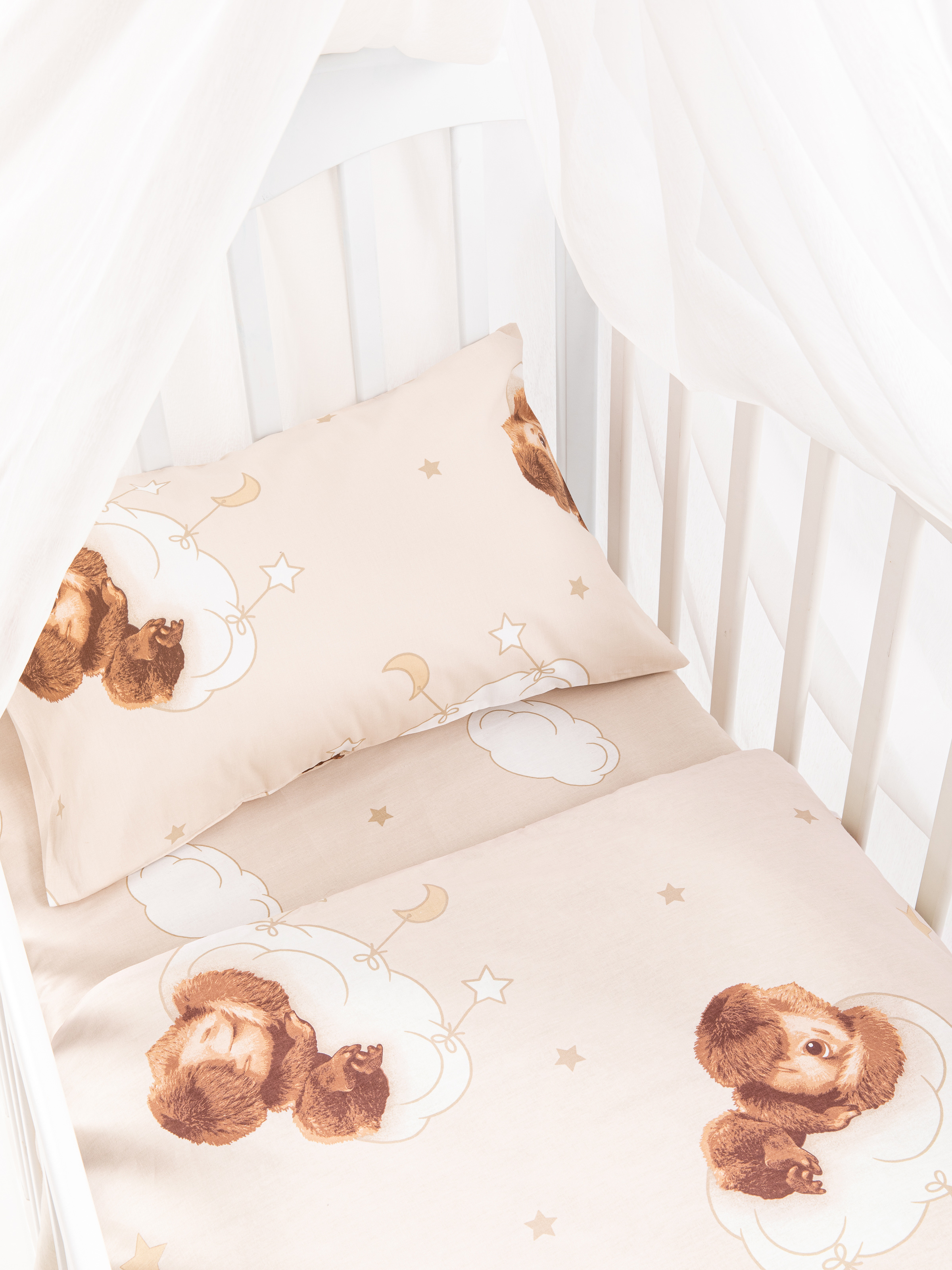 Комплект постельного белья Ночь Нежна Чебурашка детский 3 предм. - фото 3