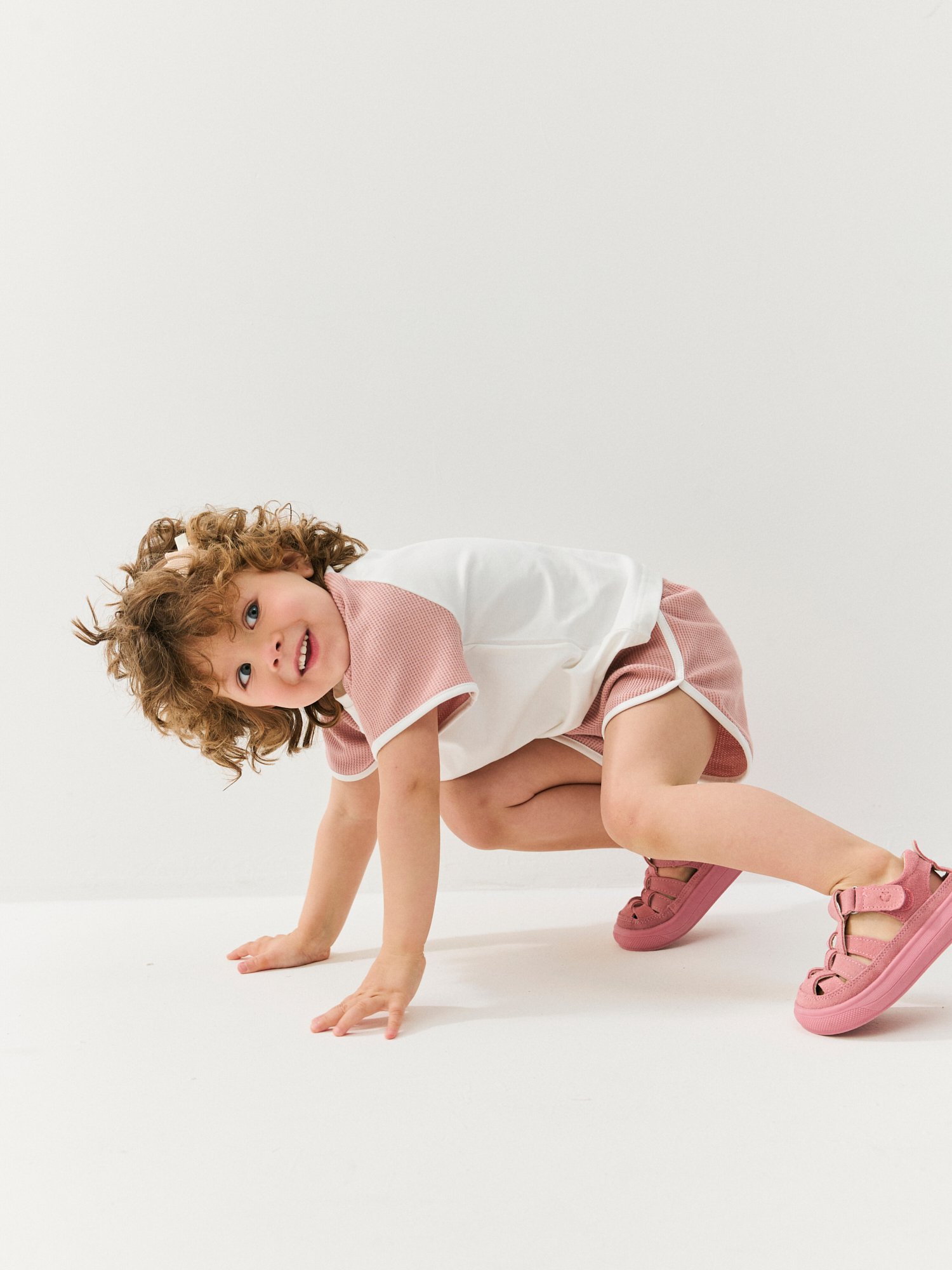 Футболка и шорты BUNGLY 1R9781/Пудра - фото 2