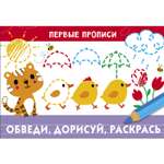 Книга Первые прописи Обведи допиши раскрась