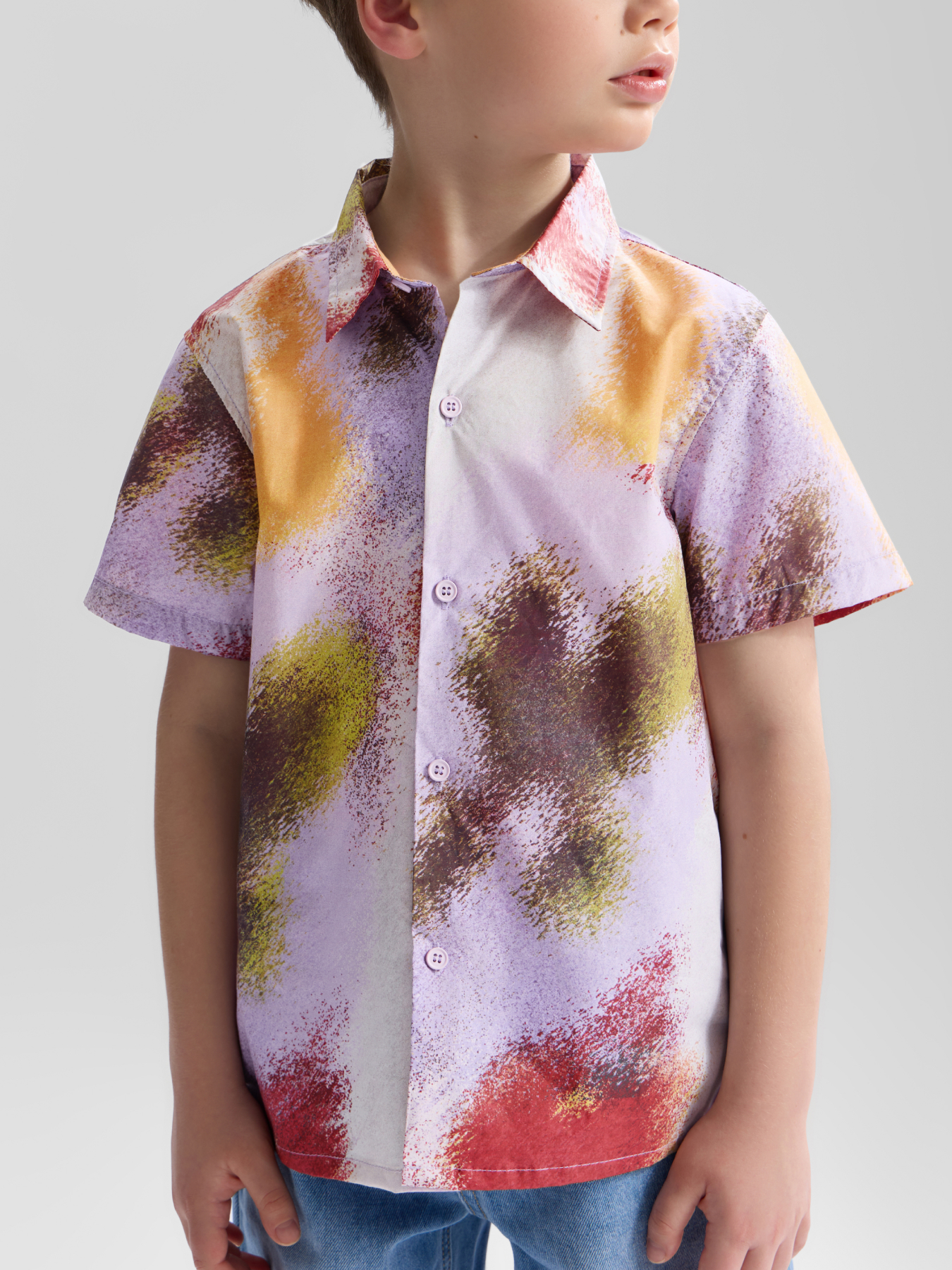 Рубашка Happy Baby 88710-1_purpl red gradient - фото 1