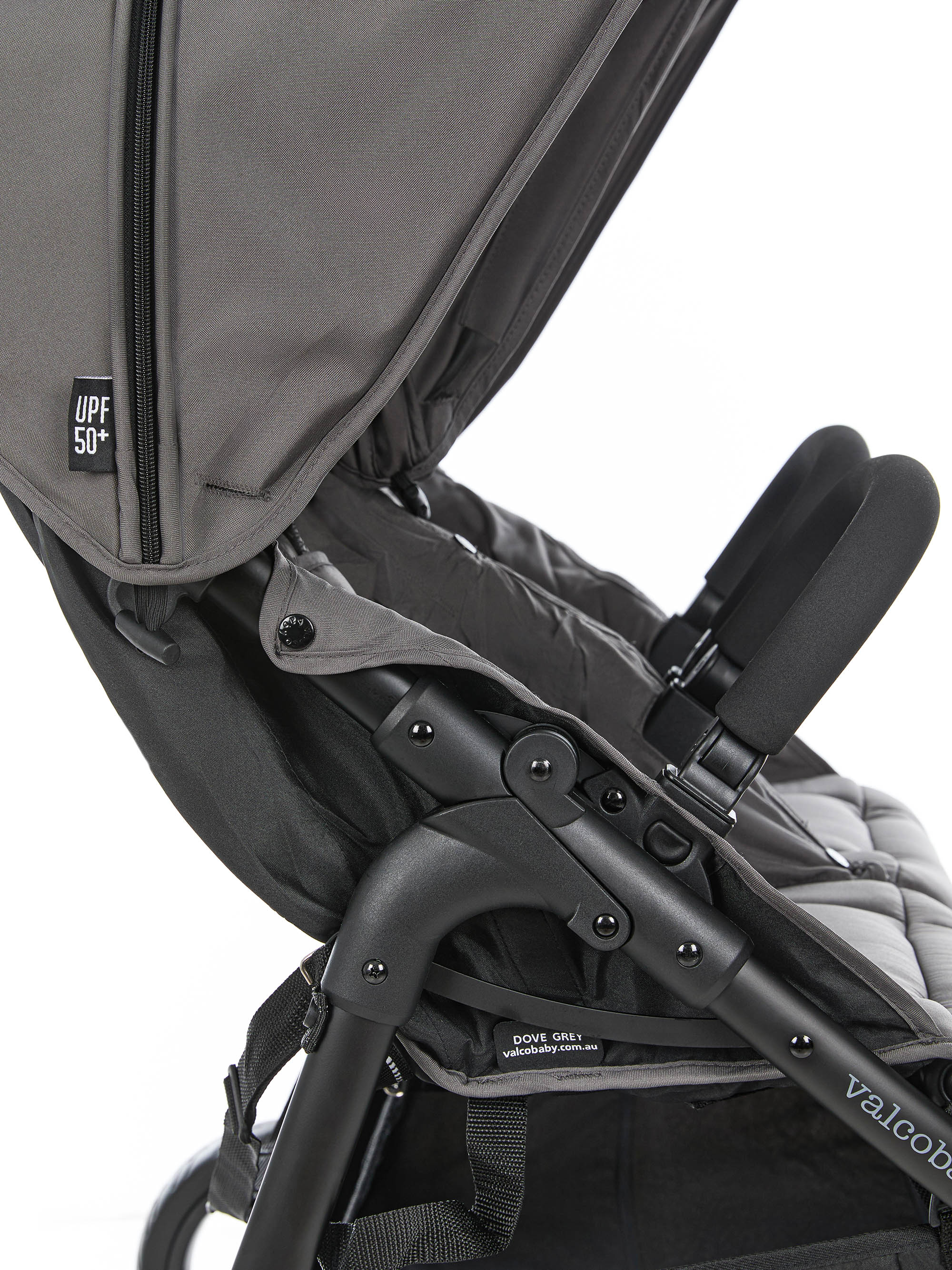 Коляска прогулочная для двойни Valco baby Snap Duo Flatt Matt серый - фото 15