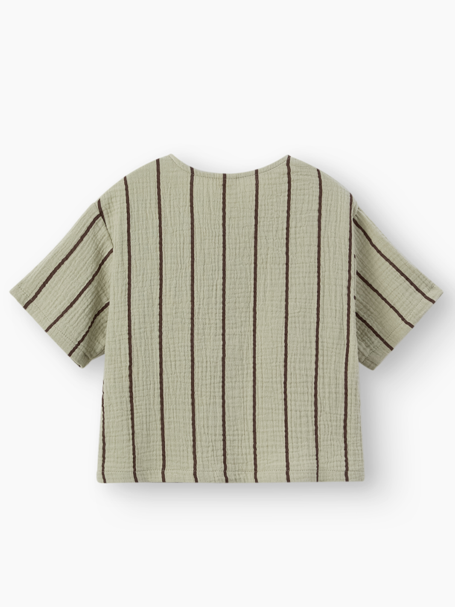 Рубашка Happy Baby 88271_green with stripes - фото 13