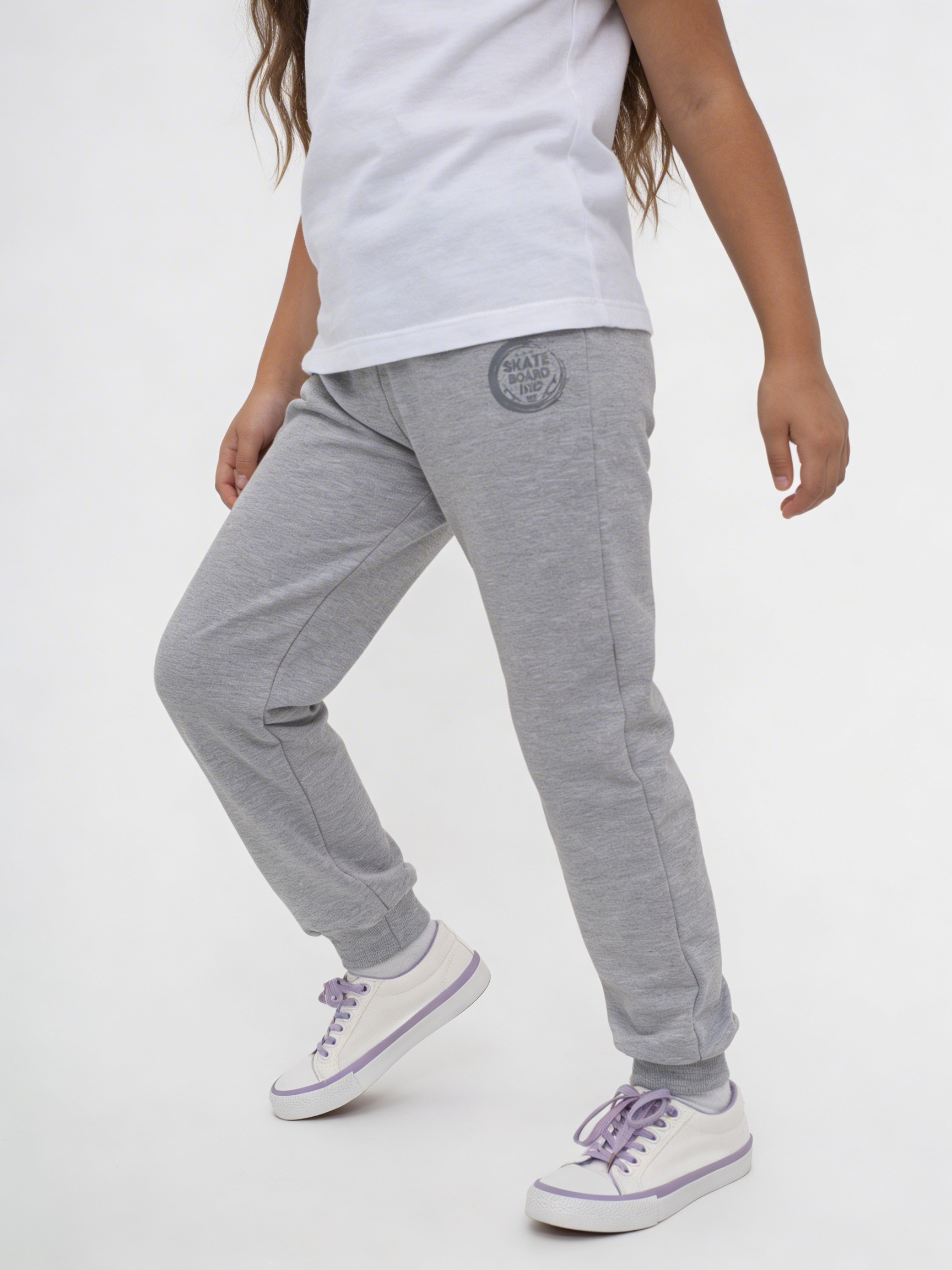 Брюки Утенок 446п меланж скейт - фото 6