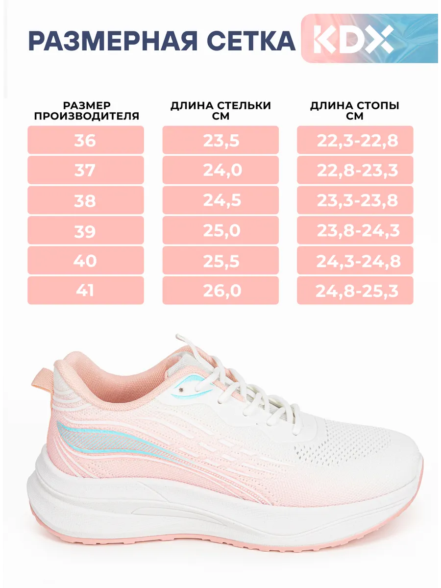 Кроссовки KDX QM-14 pink - фото 9