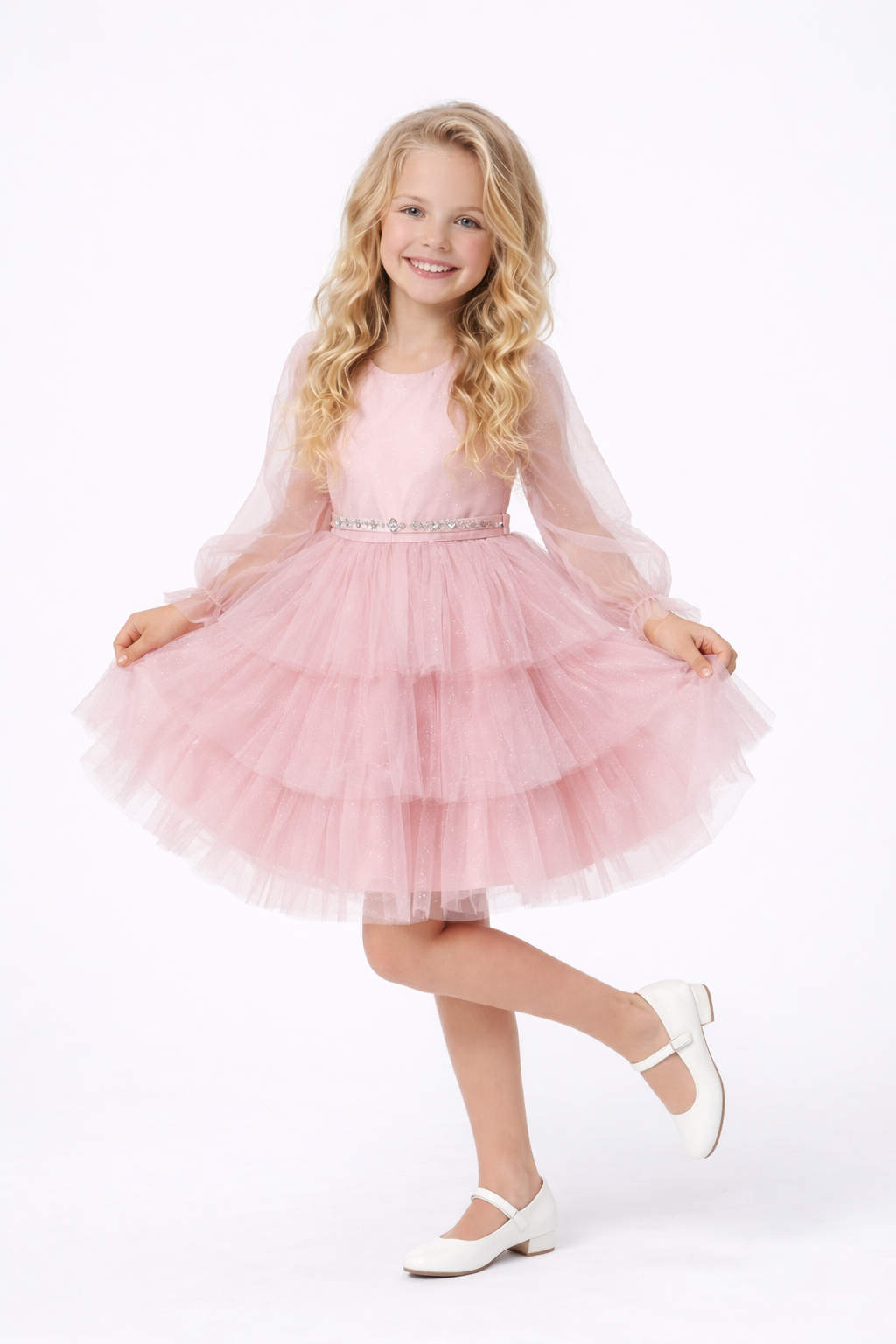 Платье Lila Style фэнси розовое - фото 2