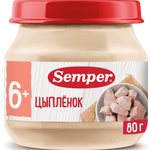 Пюре Semper Цыпленок с 6 мес 80 г