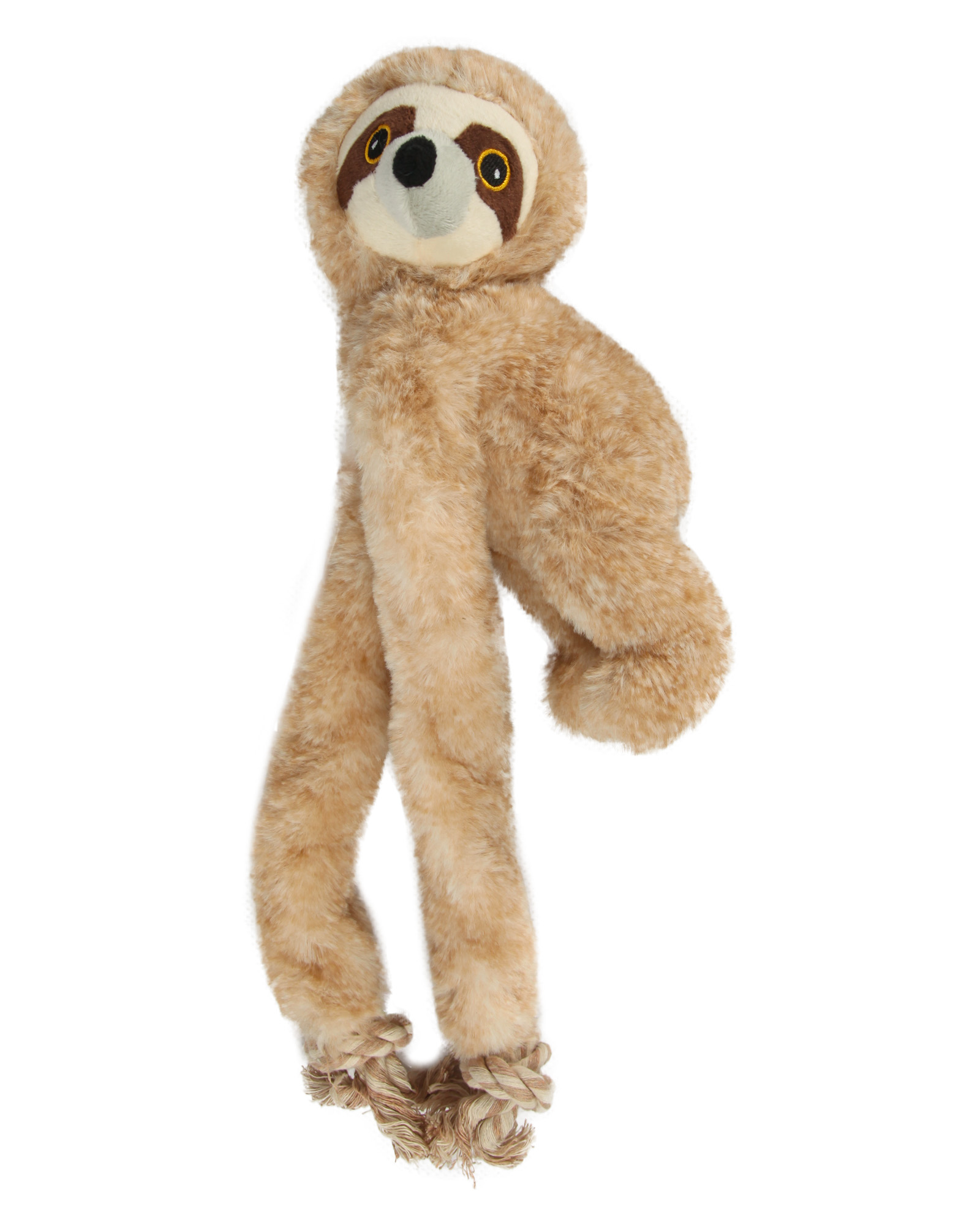 Изображение товара Игрушка для собак Barbaks Ленивец Леонид с пищалкой и канатиком 60х26см