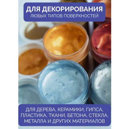 Краски акриловые МУЛЬТИЗАВРИК 6 цв.