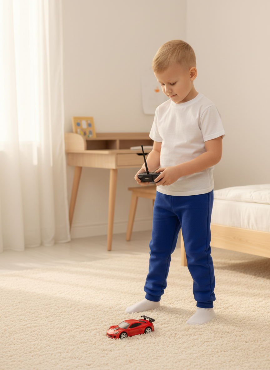 Изображение товара Теплые домашние брюки Утенок для мальчика и девочки