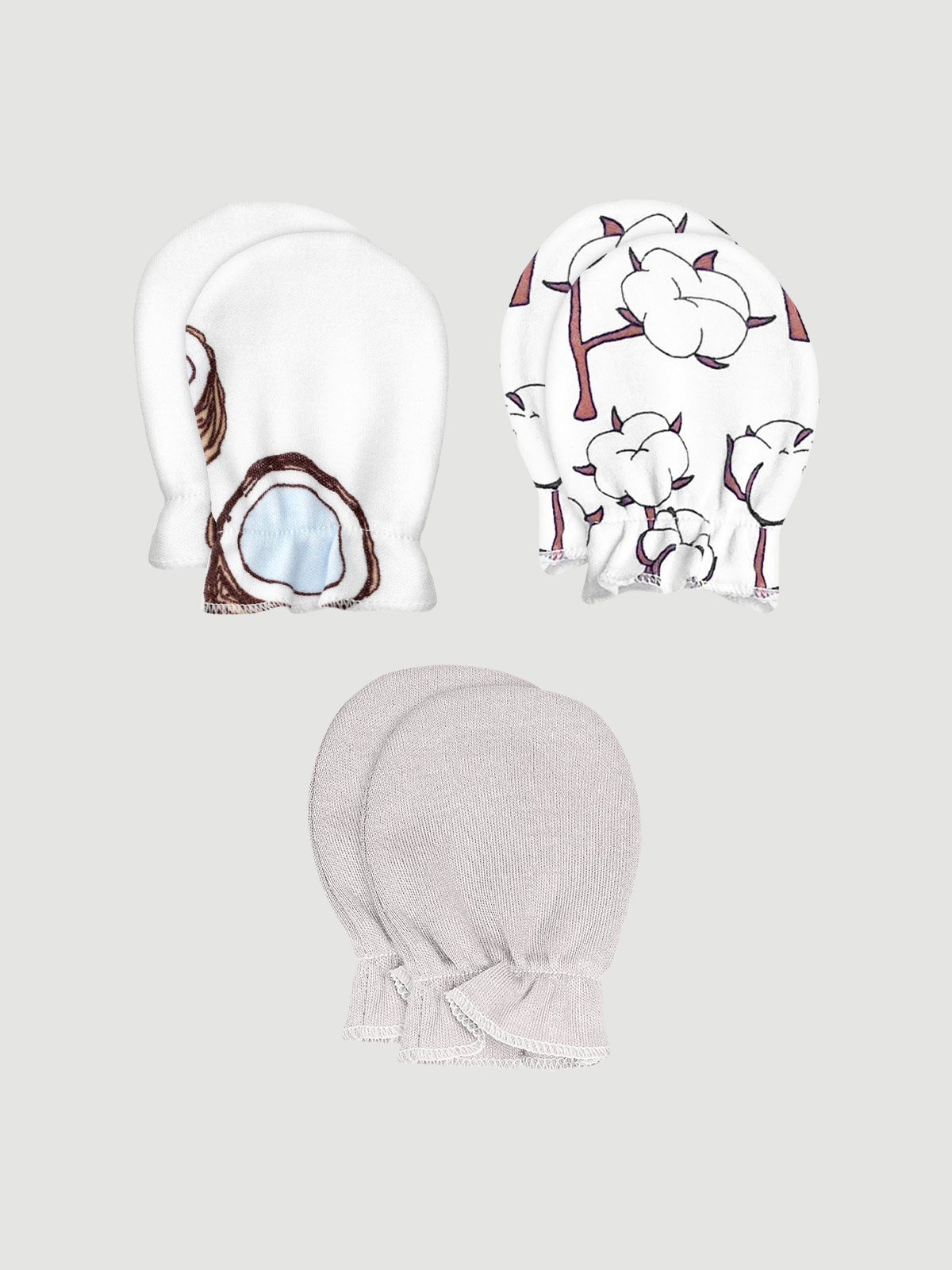 Антицарапки 3 пары Mjolk 331097 - фото 1