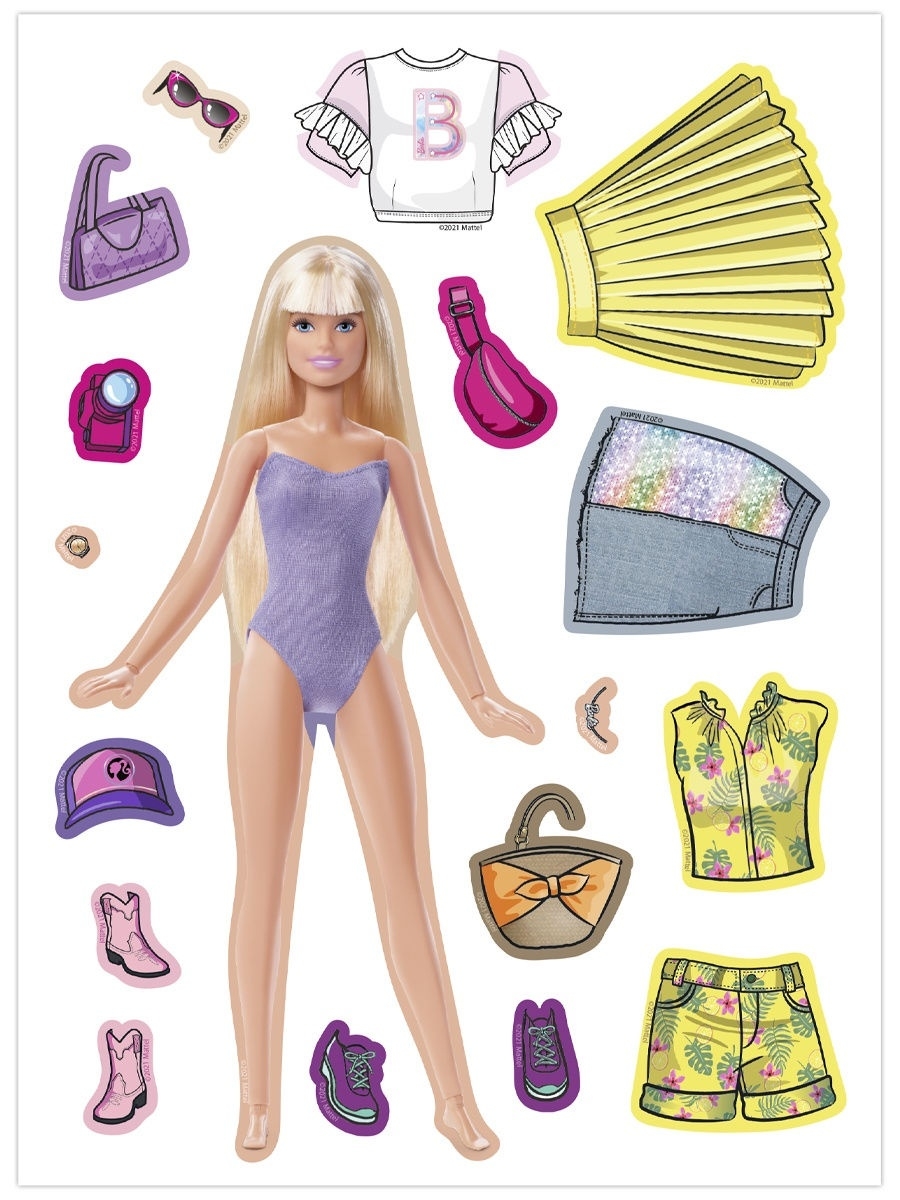 Магнит PRIORITY Переодевашка Барби - фото 2