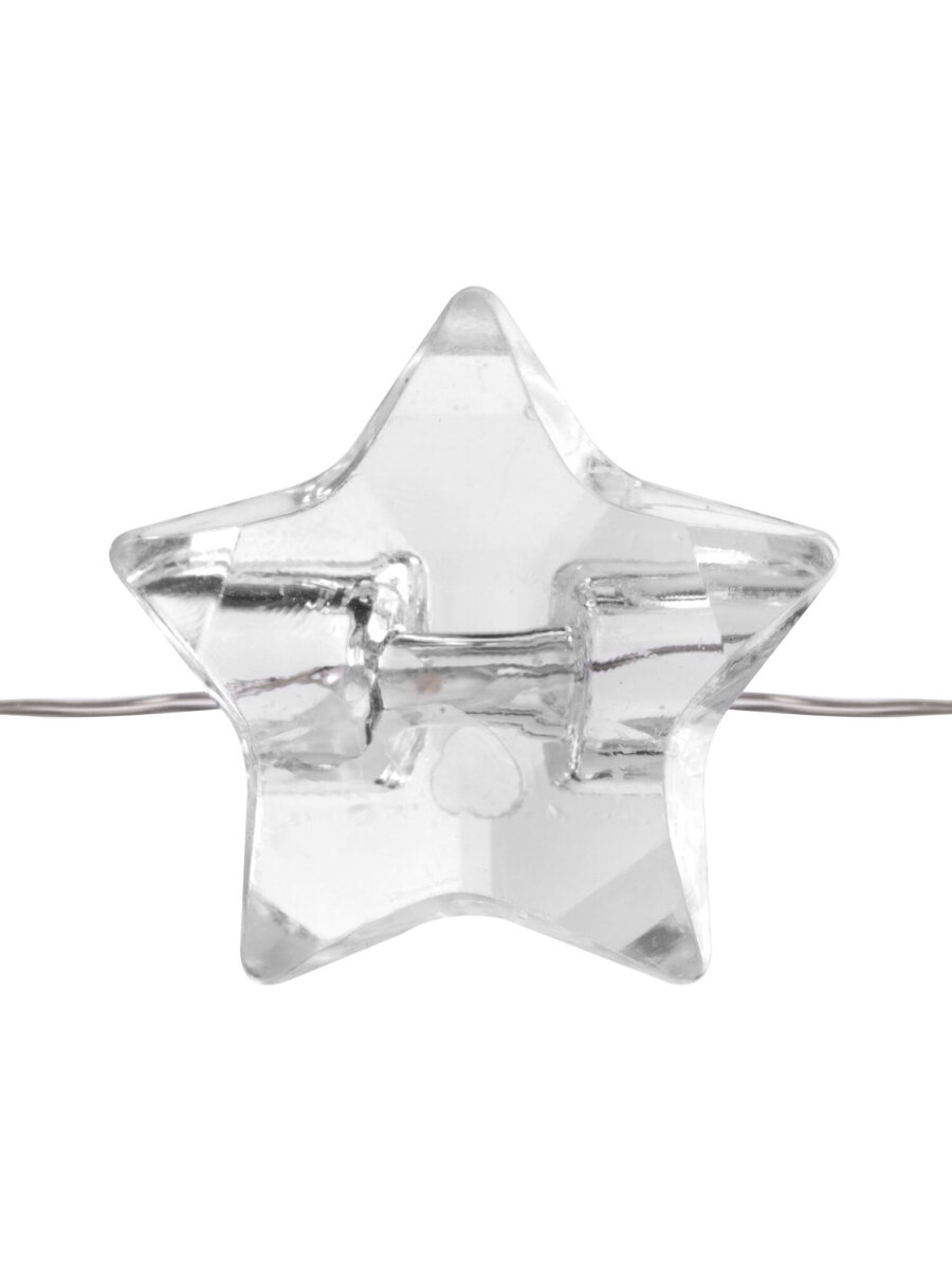 Гирлянда нить новогодняя Золотая сказка интерьерная для дома и на елку 2 м светодиодная на батарейках Звезды - фото 8