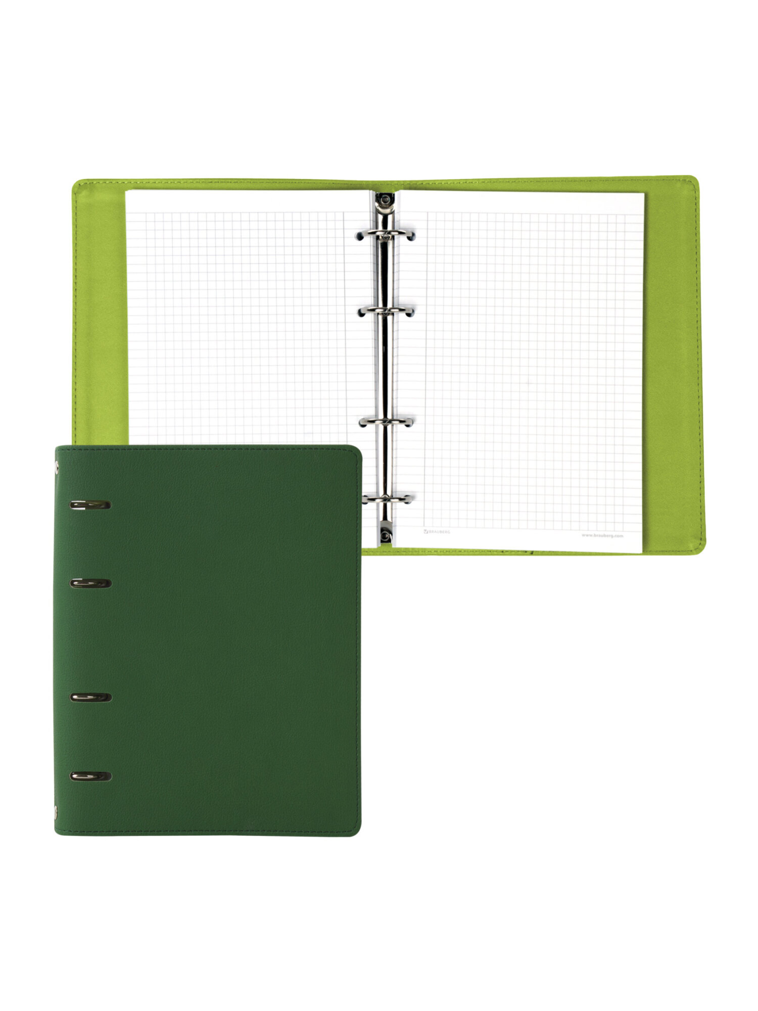 Тетрадь со сменным блоком Brauberg клетка 120 лист. - фото 9