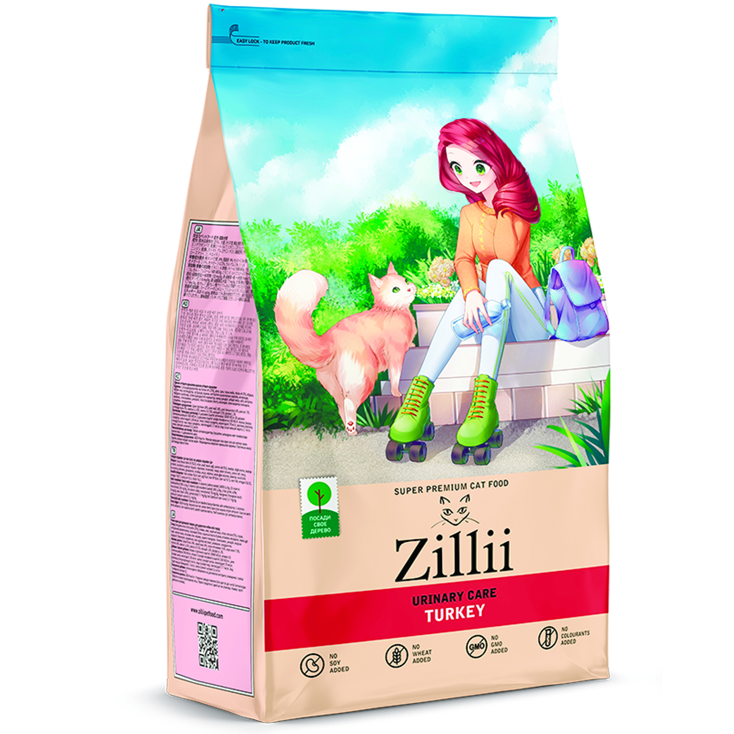 Корм для кошек Zilli 400г Urinary Care Cat Сухой взрослых РН контроль индейка - фото 1