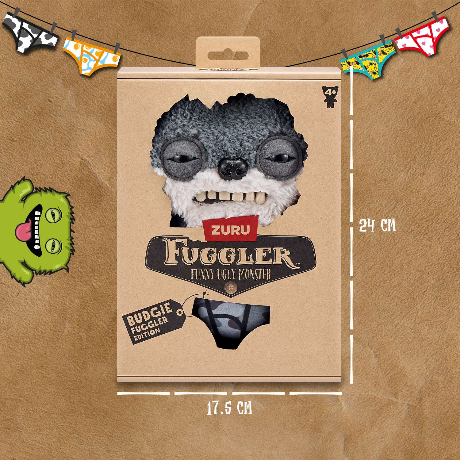 Игрушка мягкая FUGGLER Bf sketchy squirrel 24 см - фото 3