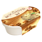 Мороженое пломбир Вкусландия с кленовым сиропом с грецким орехом 450г
