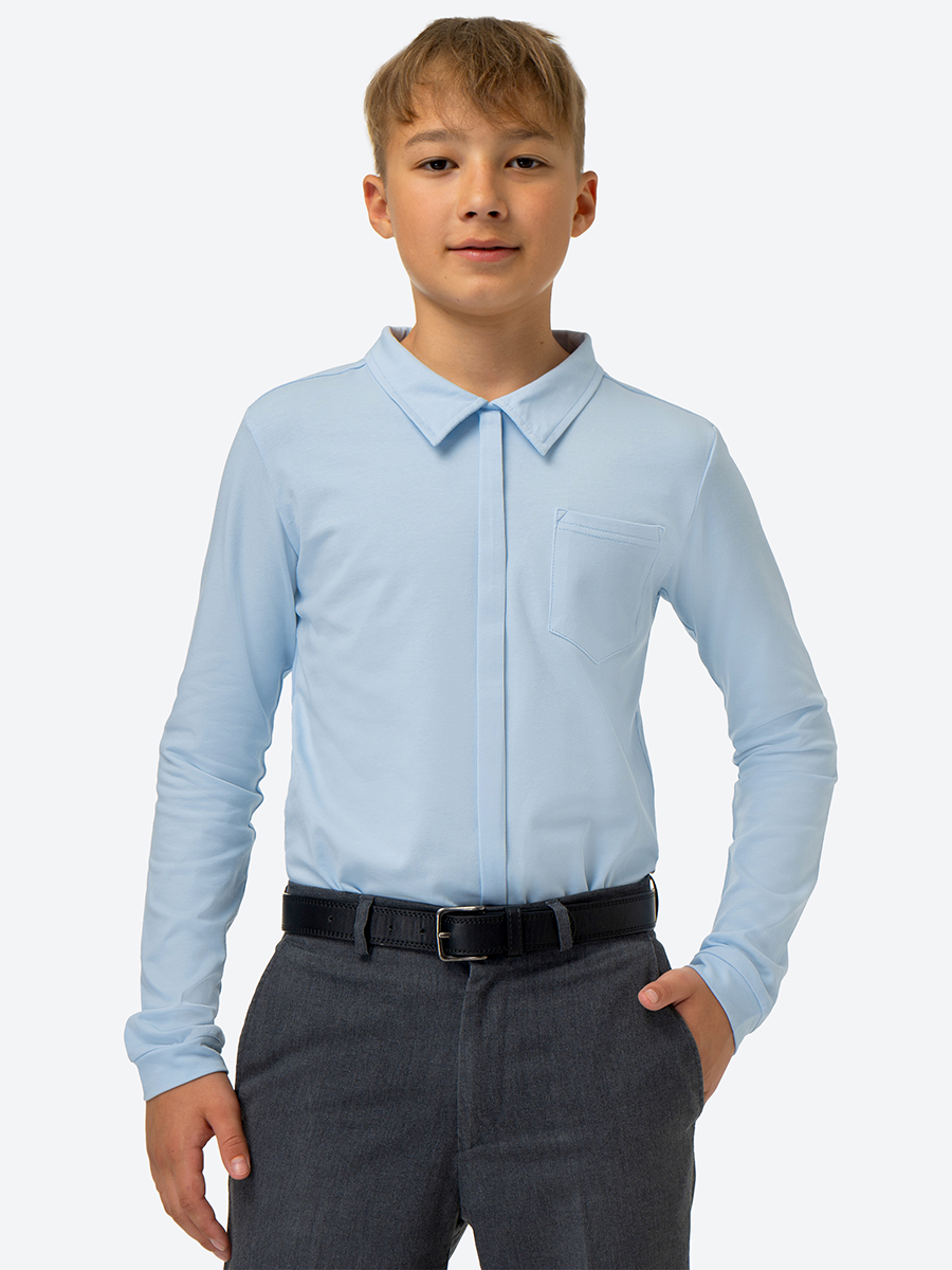 Рубашка HappyFox HF55130светло.голубой - фото 6