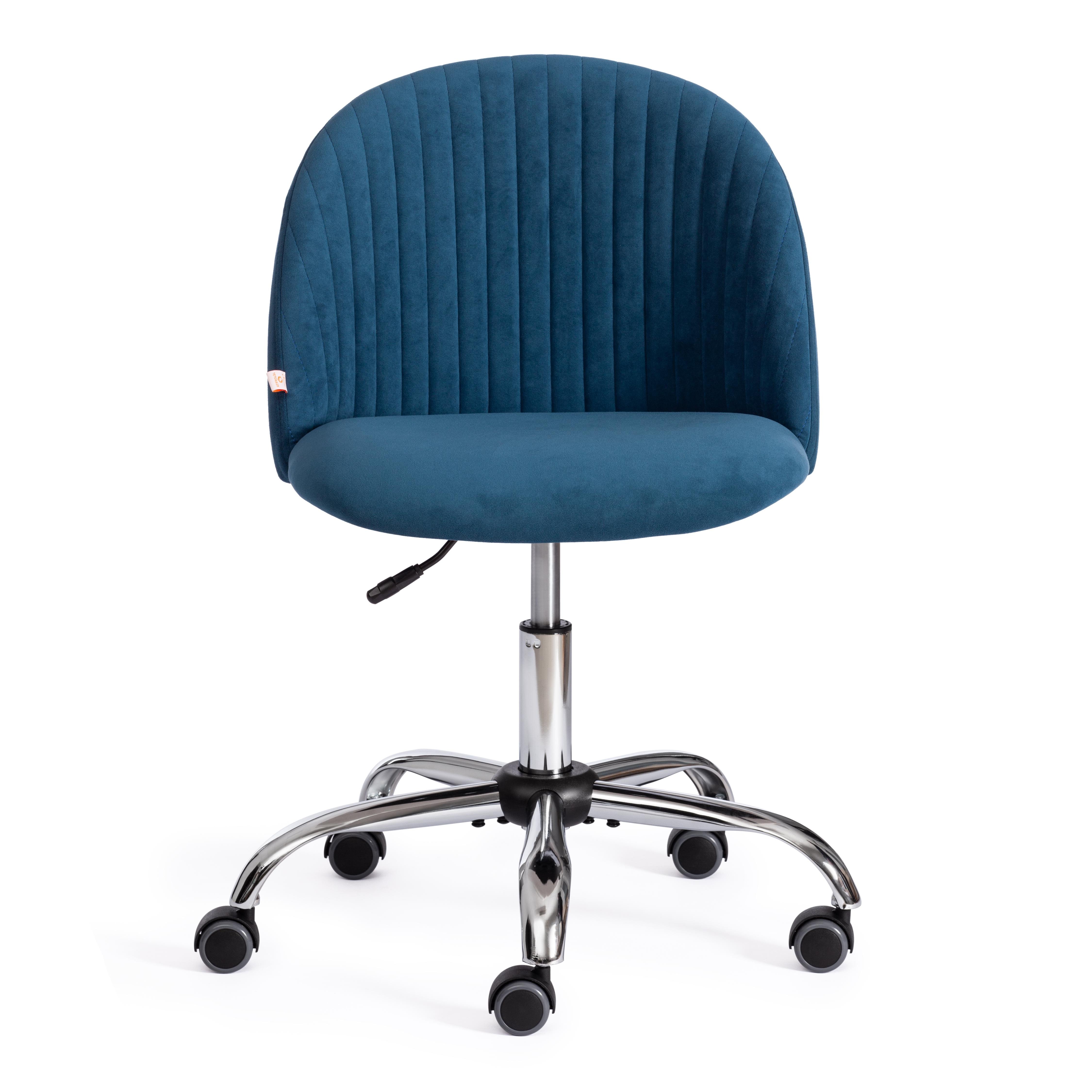 Компьютерное кресло TETCHAIR флок синий - фото 18