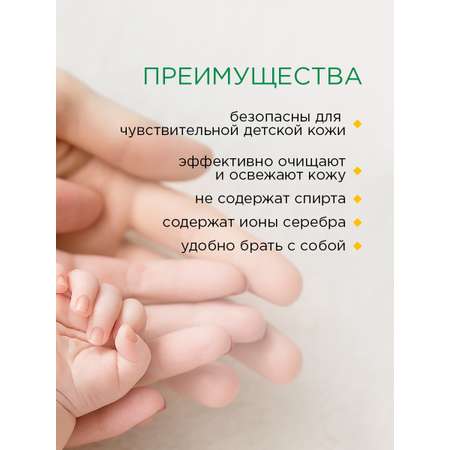 Влажные салфетки Paterra антибактериальные