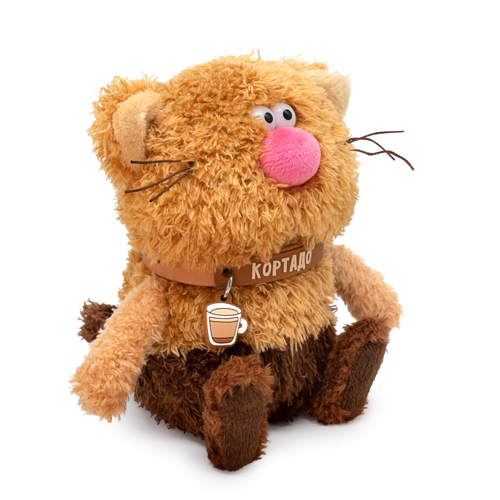 Мягкая игрушка BUDI BASA Кофейный кот Кортадо 12см - фото 4