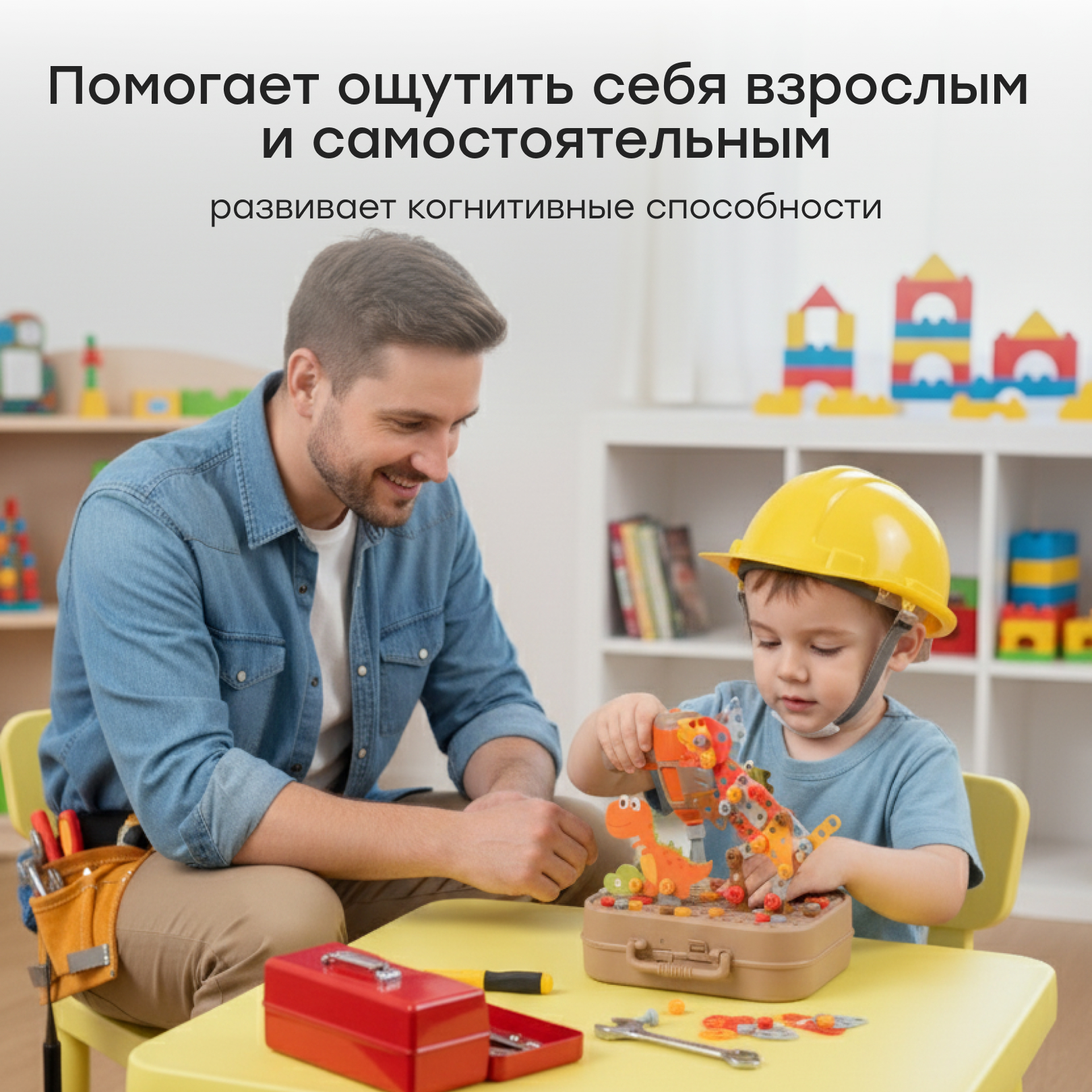 Игрушка Happy Baby Dino tool kit - фото 5