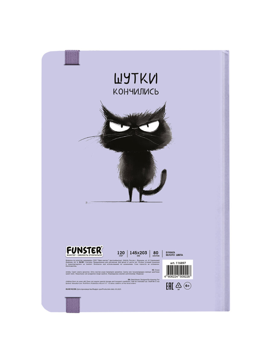 Скетчбук Funster А5 80 лист. - фото 5