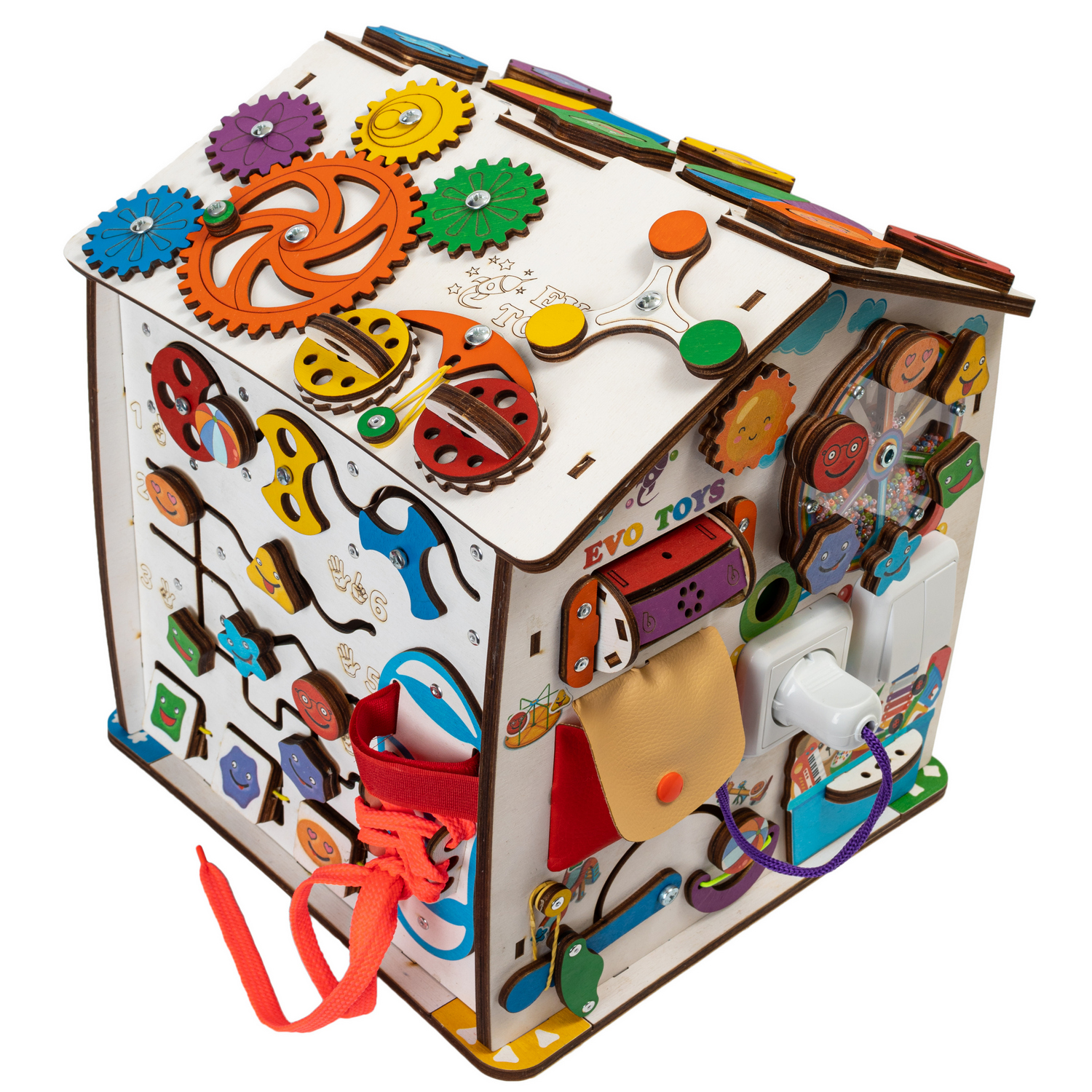 Игрушка Evotoys бизиборд Смайлики - фото 21