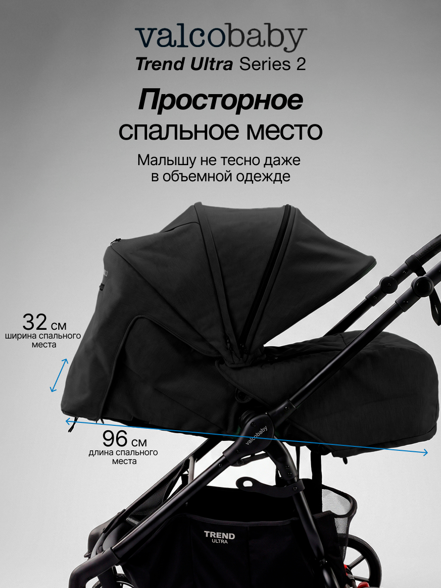 Коляска прогулочная Valco baby Trend Ultra серия 2 черный - фото 2