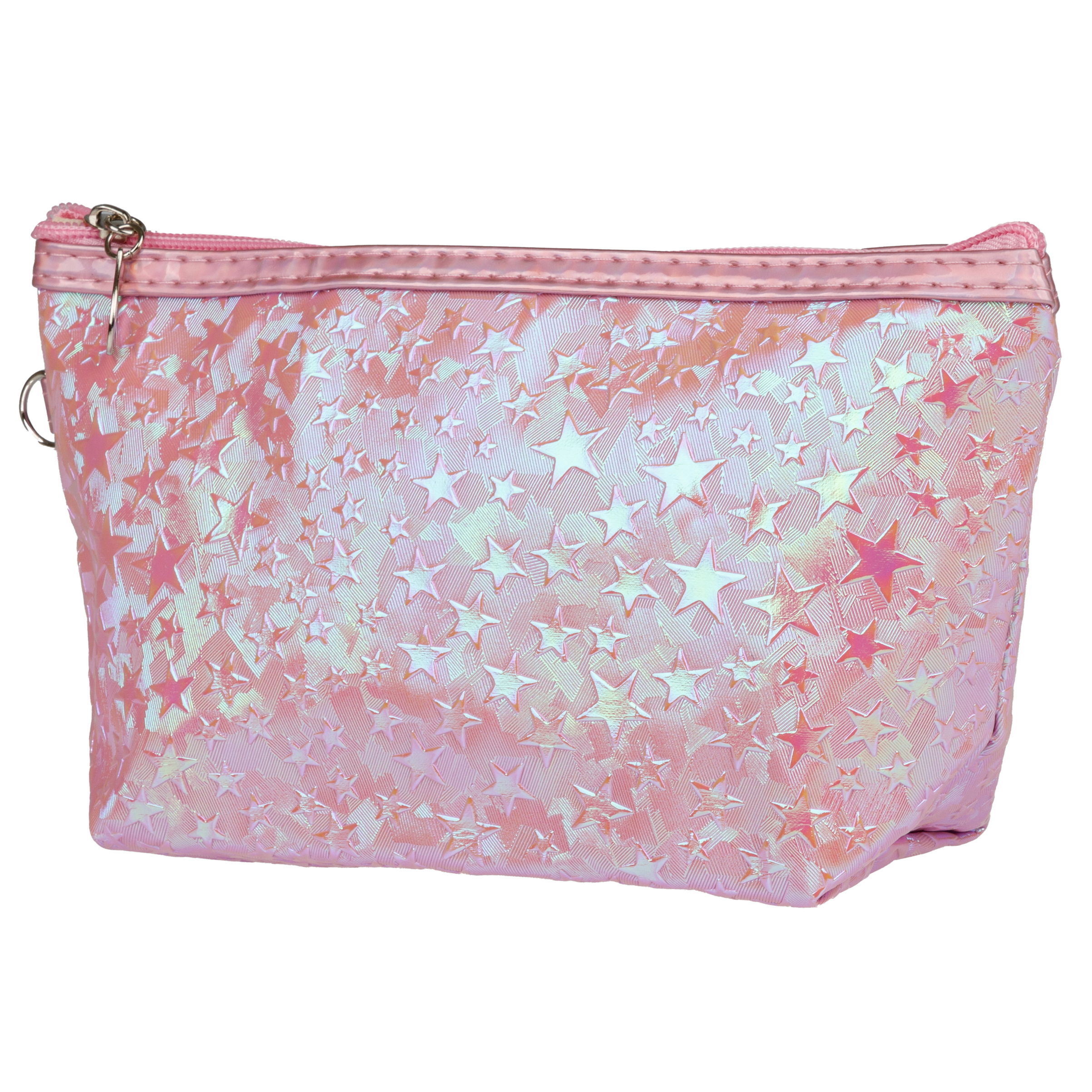 Косметичка LUKKY блестящая Holographic Stars 23,5х 14х 7см - фото 8