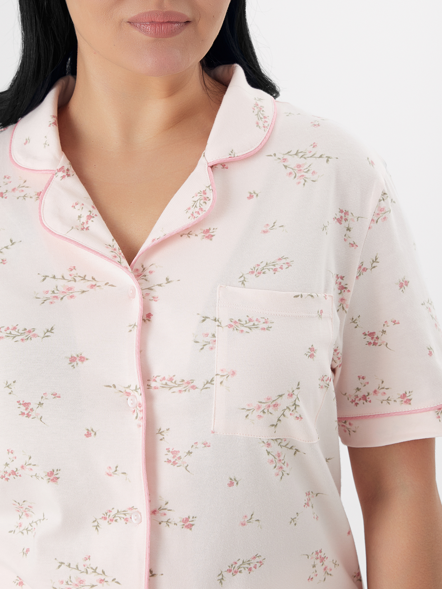 Пижама Mark Formelle (Марк Формэль) 592505-2/веточки на св.розовом - фото 6