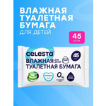 Влажная туалетная бумага Celesta 1 упак. 45 шт.