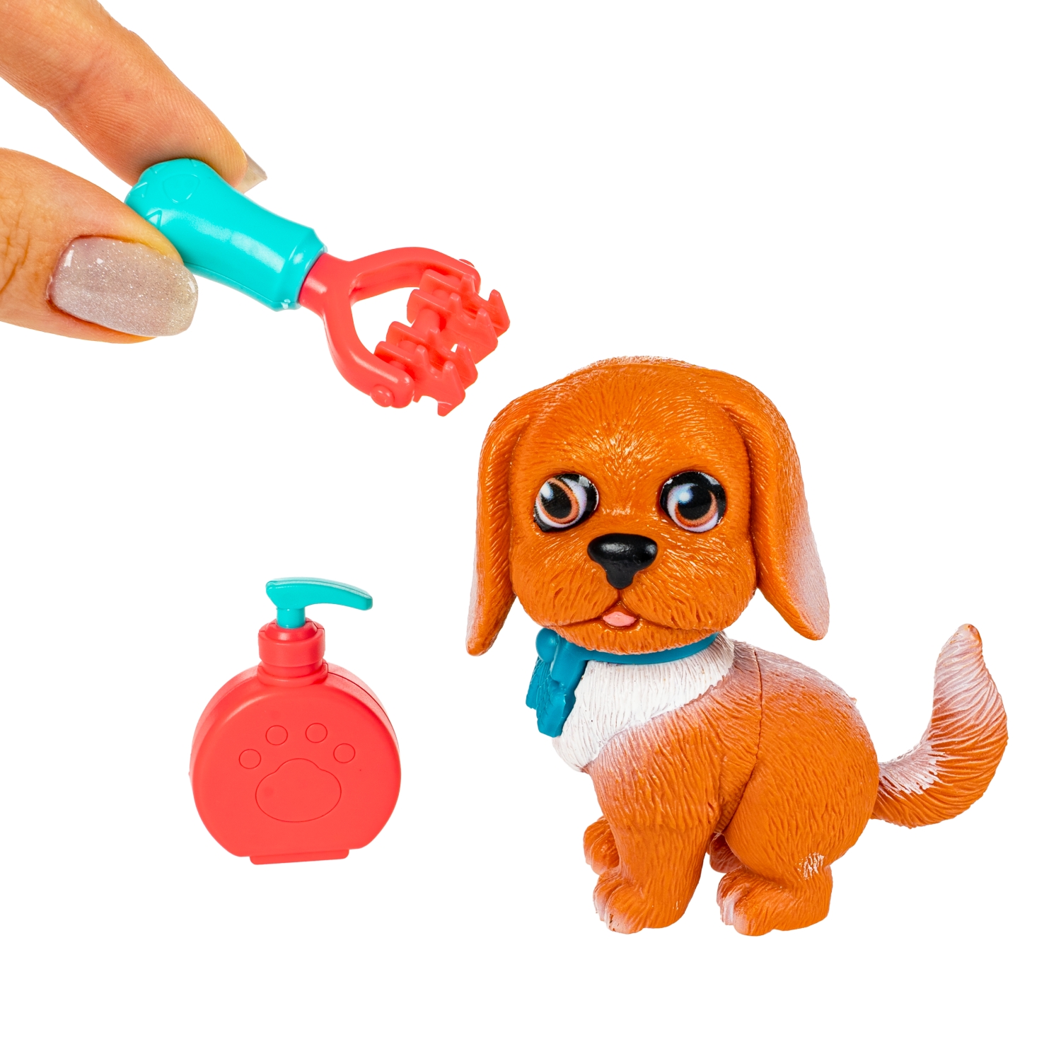 Игровой набор Bondibon Лапа Дружбы Щенок голубой бант - фото 5