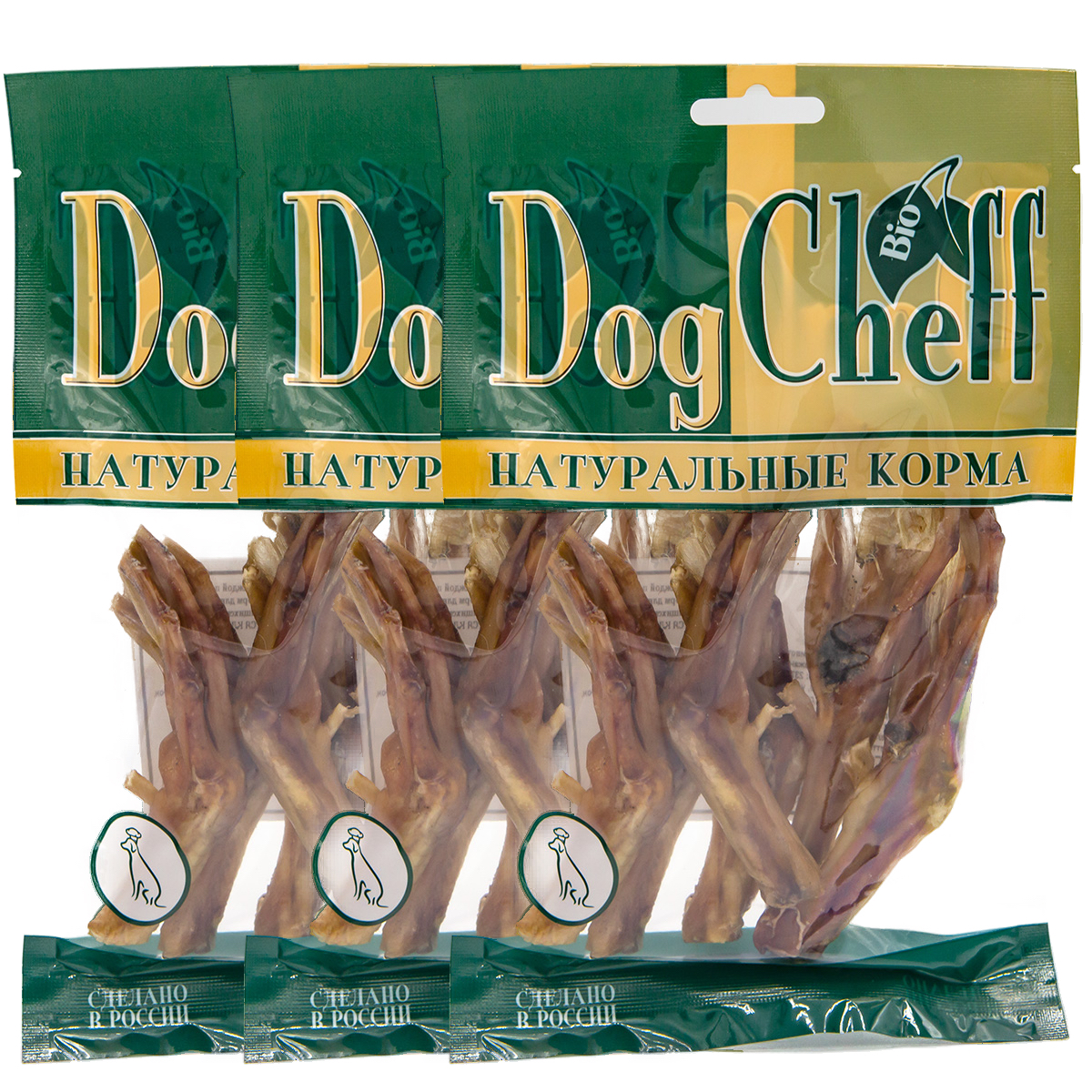 Лапы утиные Dog Cheff Натуральные лакомства для собак - фото 1