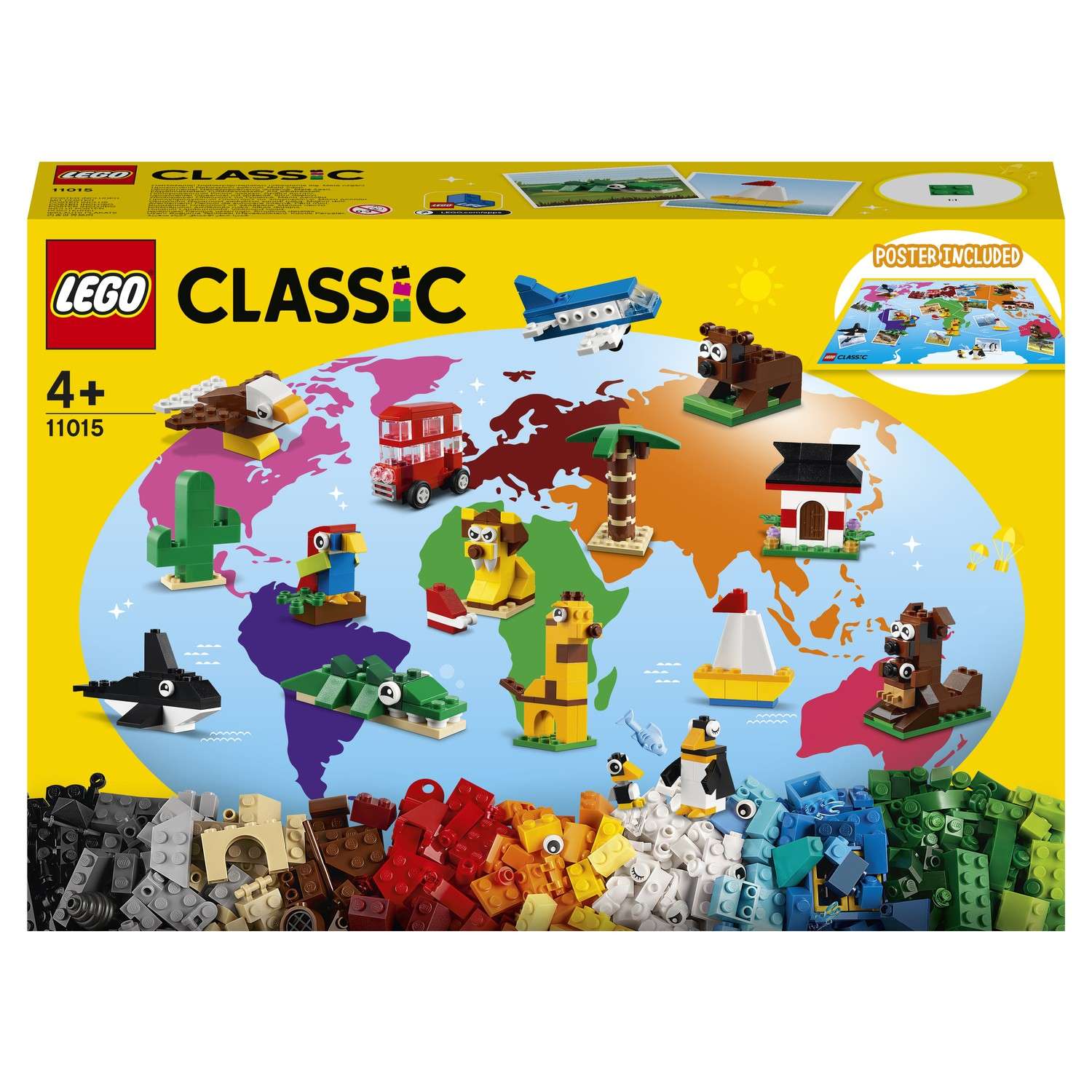 Конструктор LEGO Classic Вокруг света блочный - фото 2