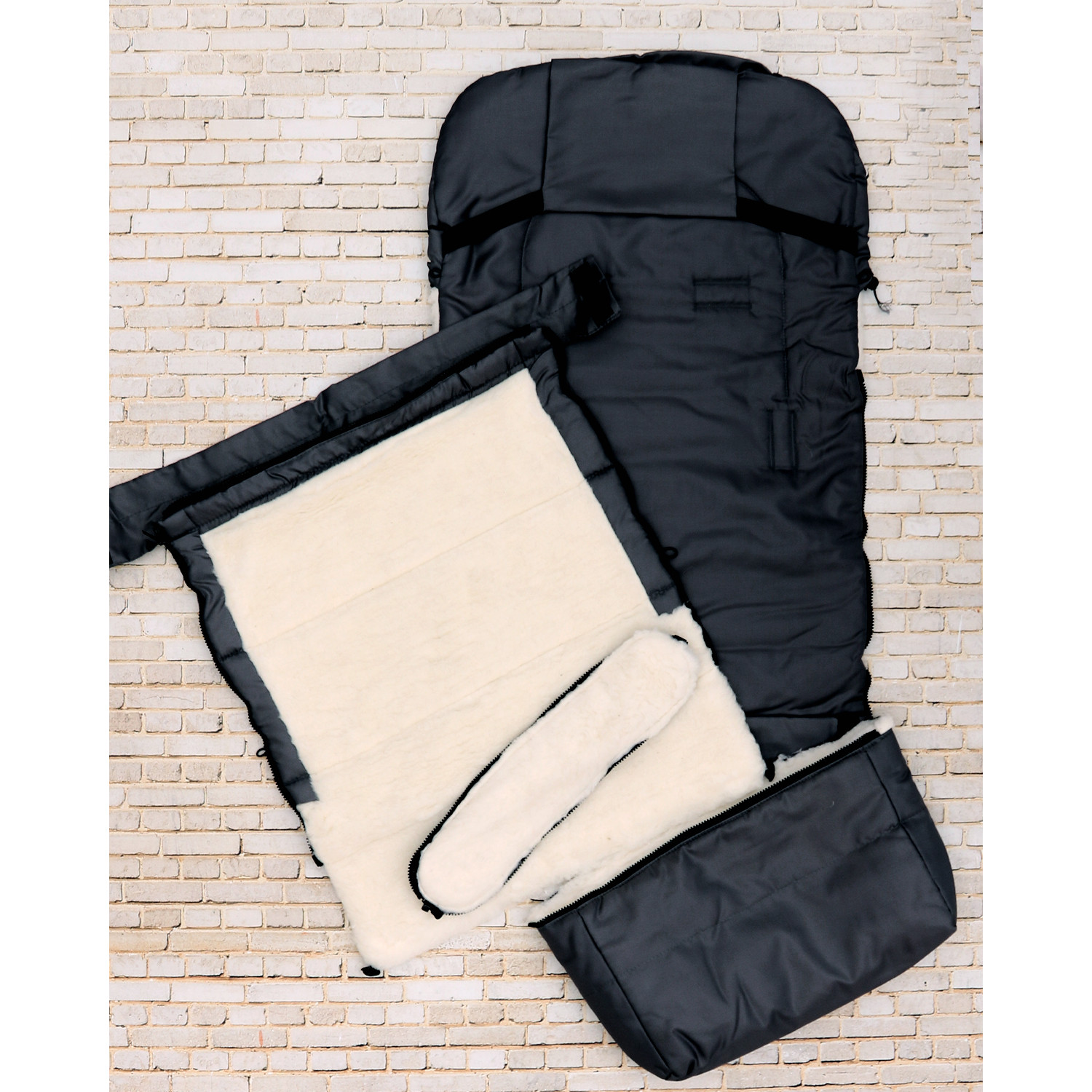 Конверт в коляску Осьминожка Трансформер черный - фото 19