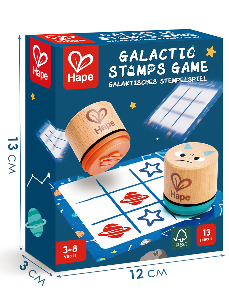 Настольная игра Hape Крестики-нолики со штампами - фото 6