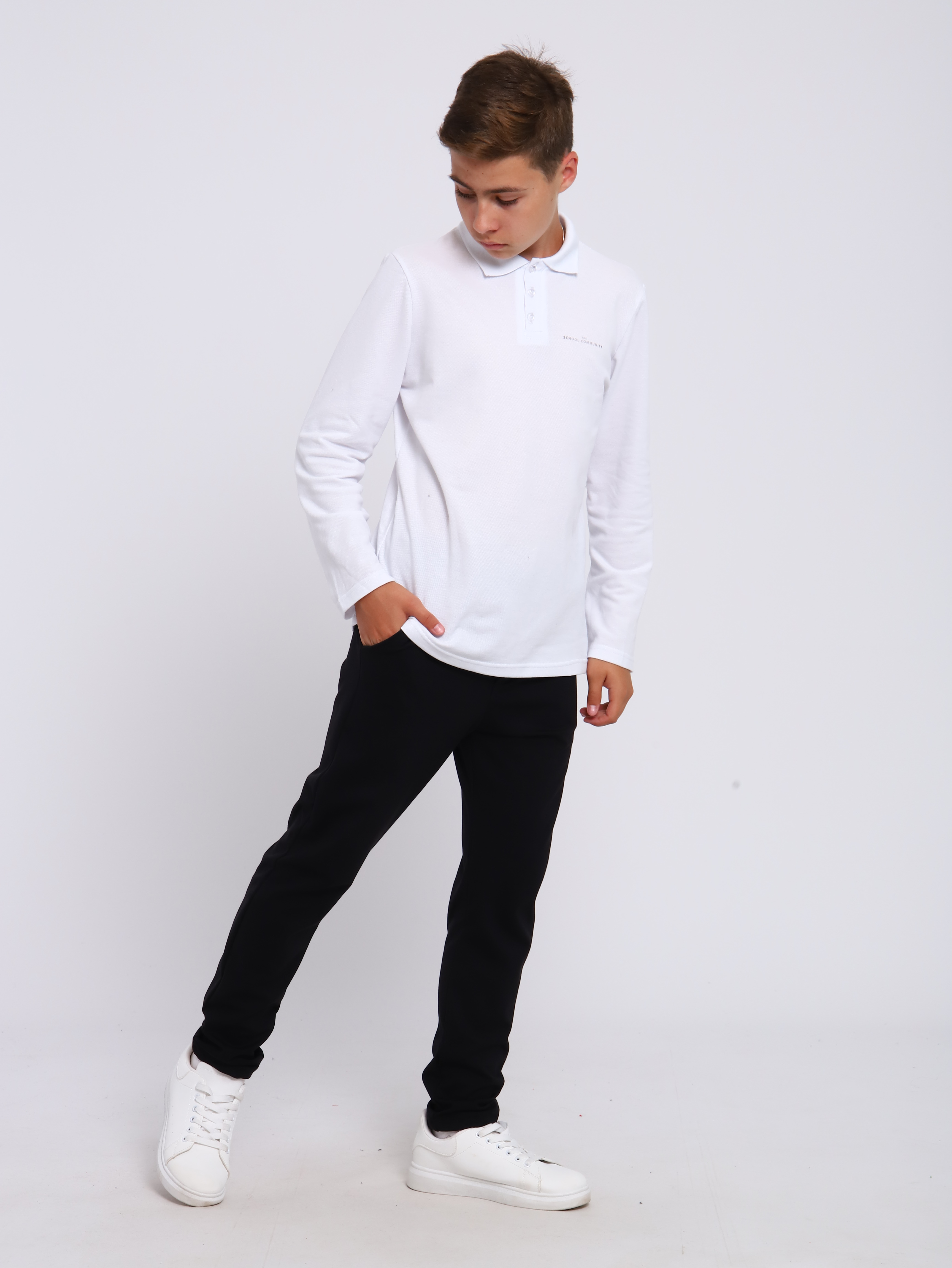 Поло ЛАДОШКИ Рубашка Василий белый - фото 7