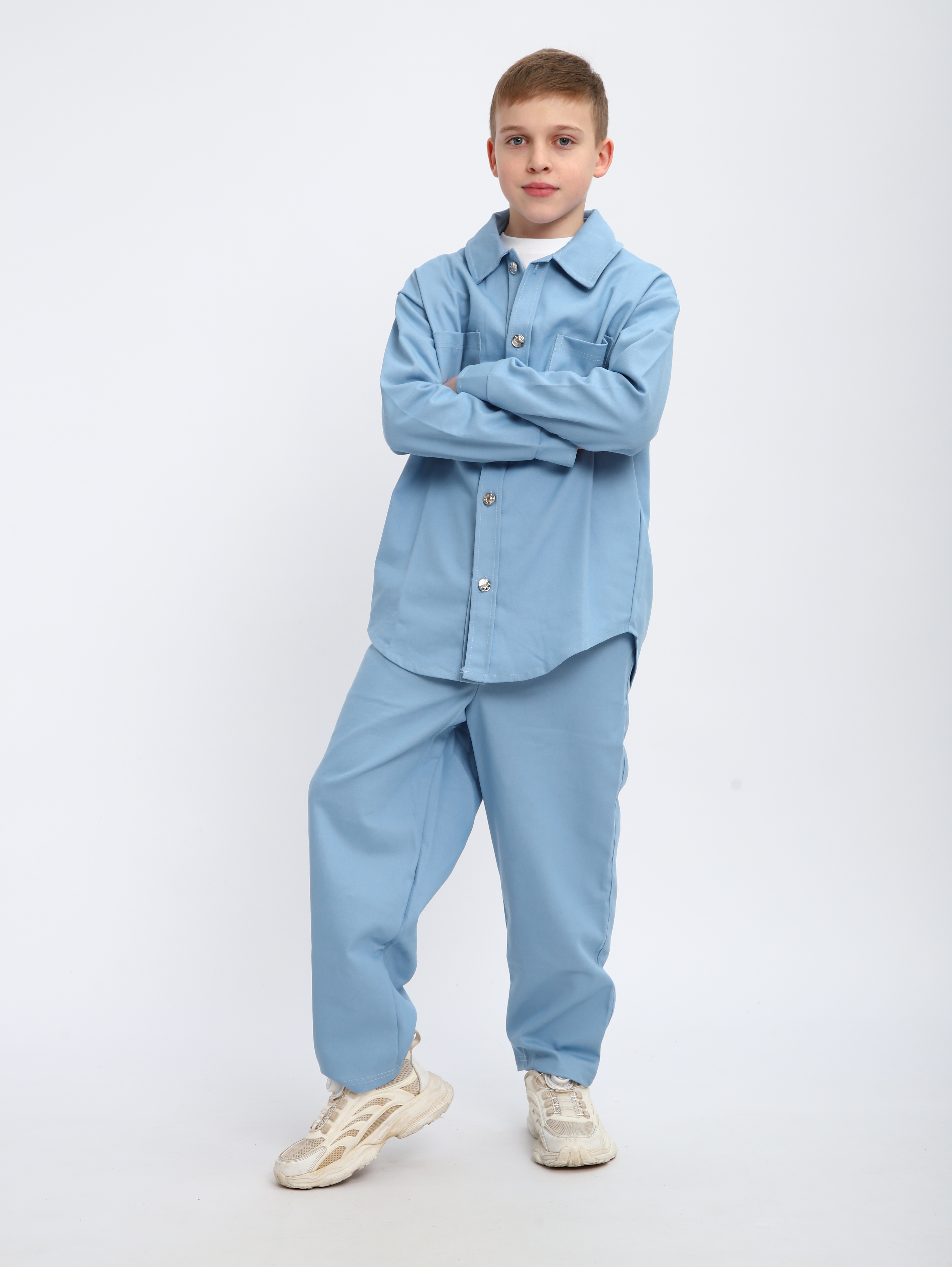 Костюм ЛАДОШКИ Комплект Деним голубой - фото 10