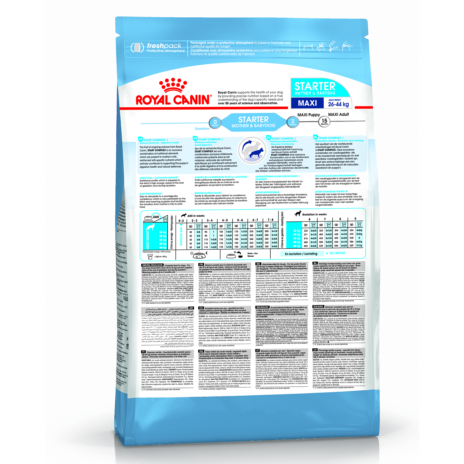 Корм для щенков ROYAL CANIN Starter крупных пород 15кг - фото 3