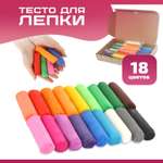 Тесто-пластилин LORI(колорит) 18 цв.