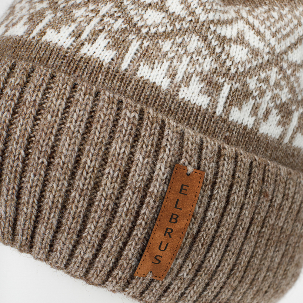 Шапка Bai FAMILY SHE-002коричневый с белым - фото 8