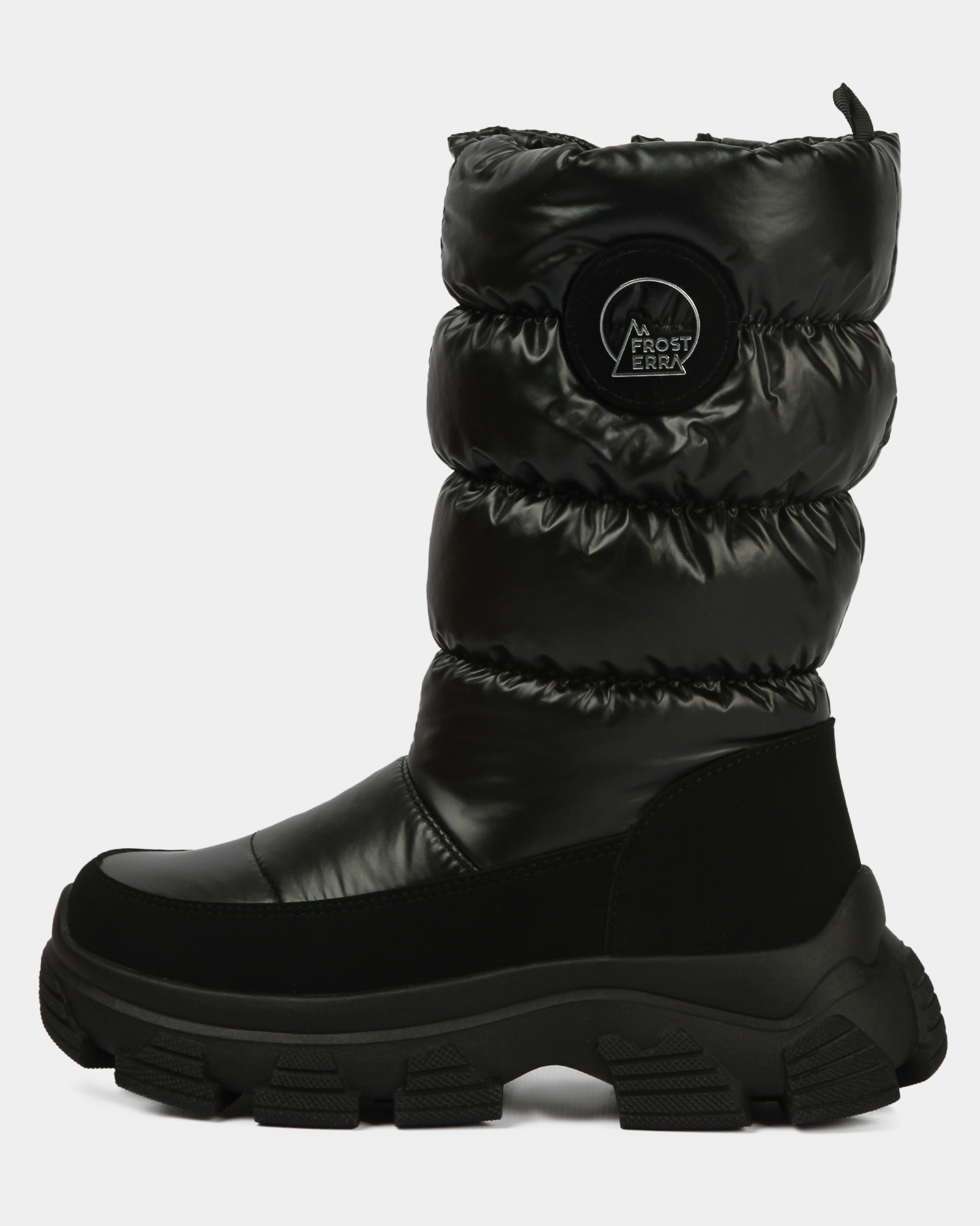 Изображение товара Детские зимние сапоги Frosterra 36 для девочки черные, теплые, на молнии