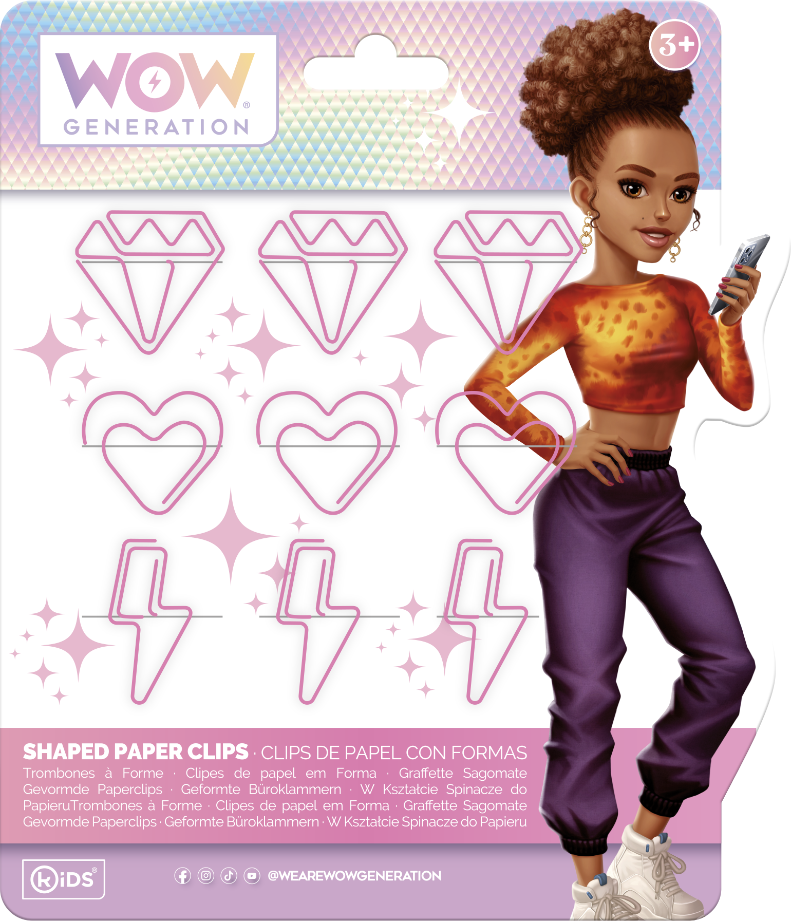 Скрепки WOW Generation 9 шт. - фото 1