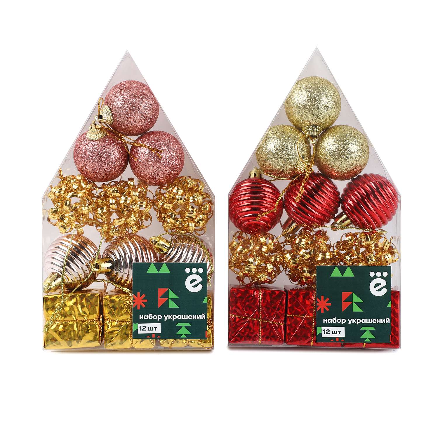 Набор елочных украшений ё 12шт - фото 1