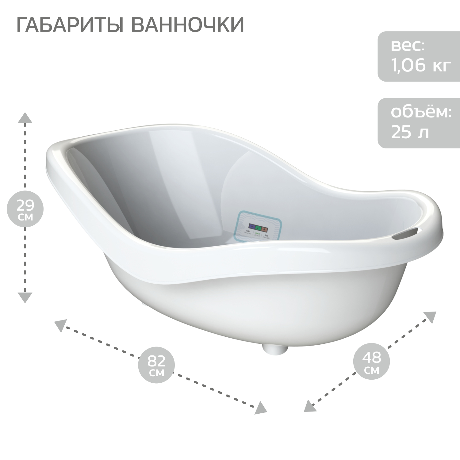 Набор для купания и гигиены Babyton белый - фото 3