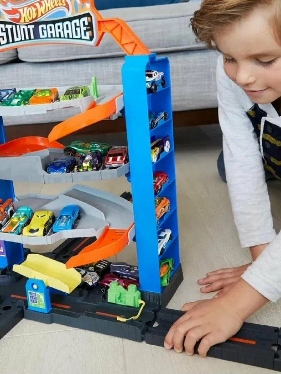 Трек Hot Wheels City Stunt Garage GNL70 - фото 3